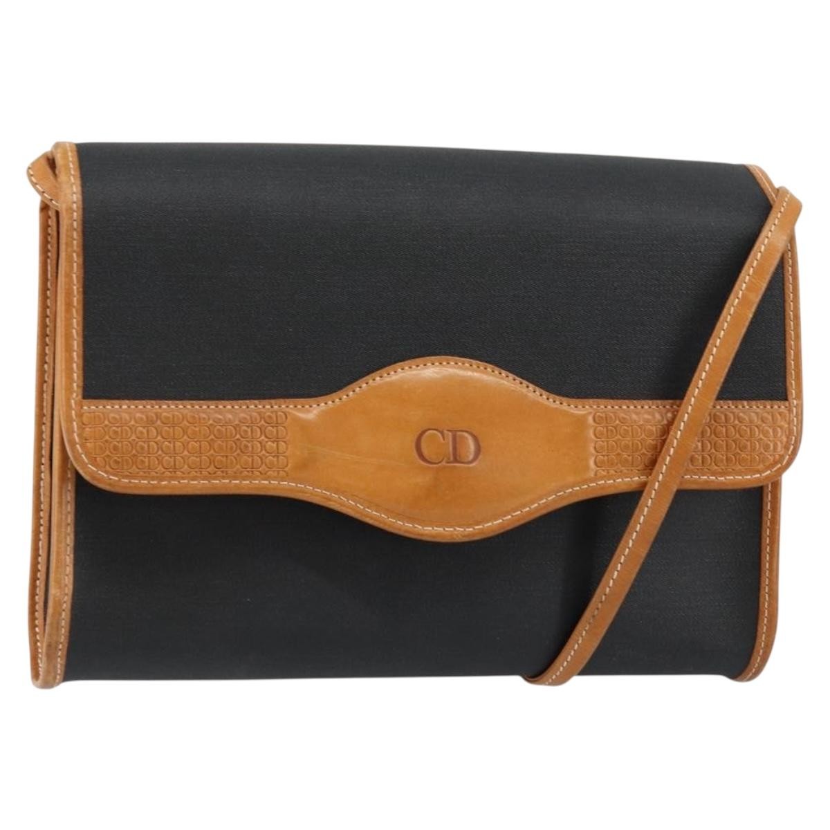 Christian Dior Vintage CD Logo Shoulder Bag Leather - image 1