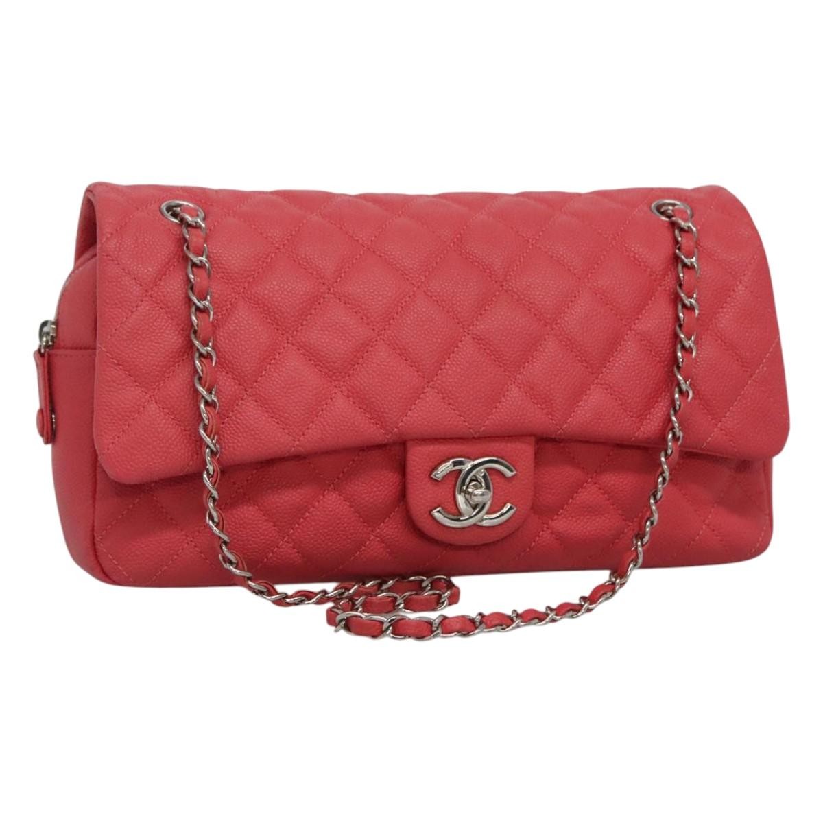 Chanel Flap Shoulder Bag Quilted Lambskin Large - image 1