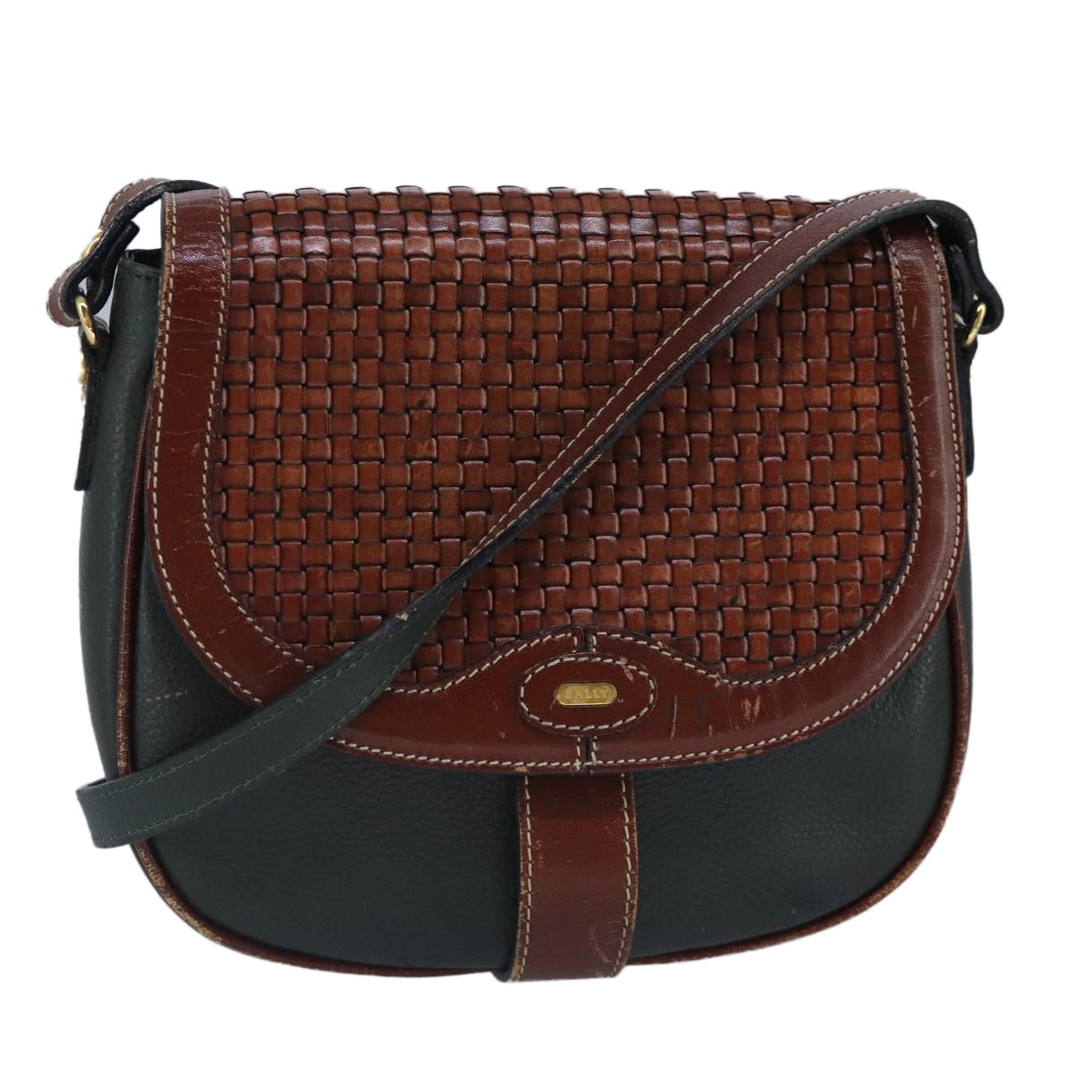 Bally Vintage Shoulder Bag Leather - image 1