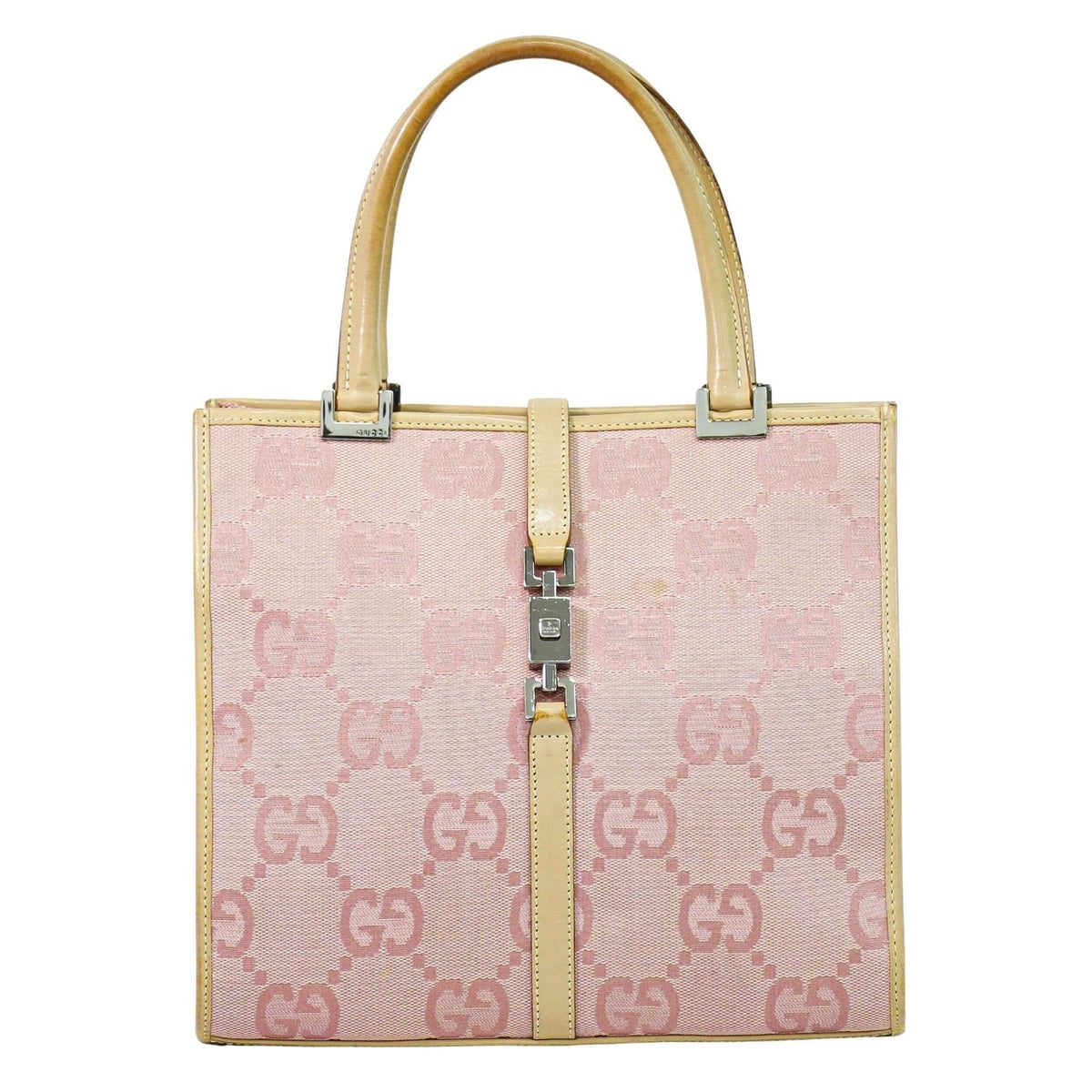 Gucci Jackie 1961 Tote GG Denim and Leather Small - image 1
