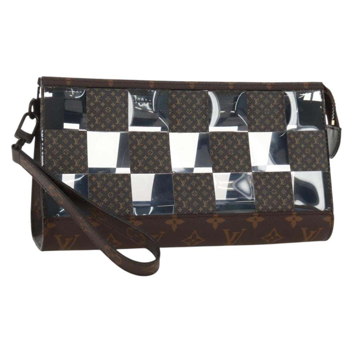 Louis Vuitton Standing Pouch Monogram Chess Coated Canvas and PVC - image 1