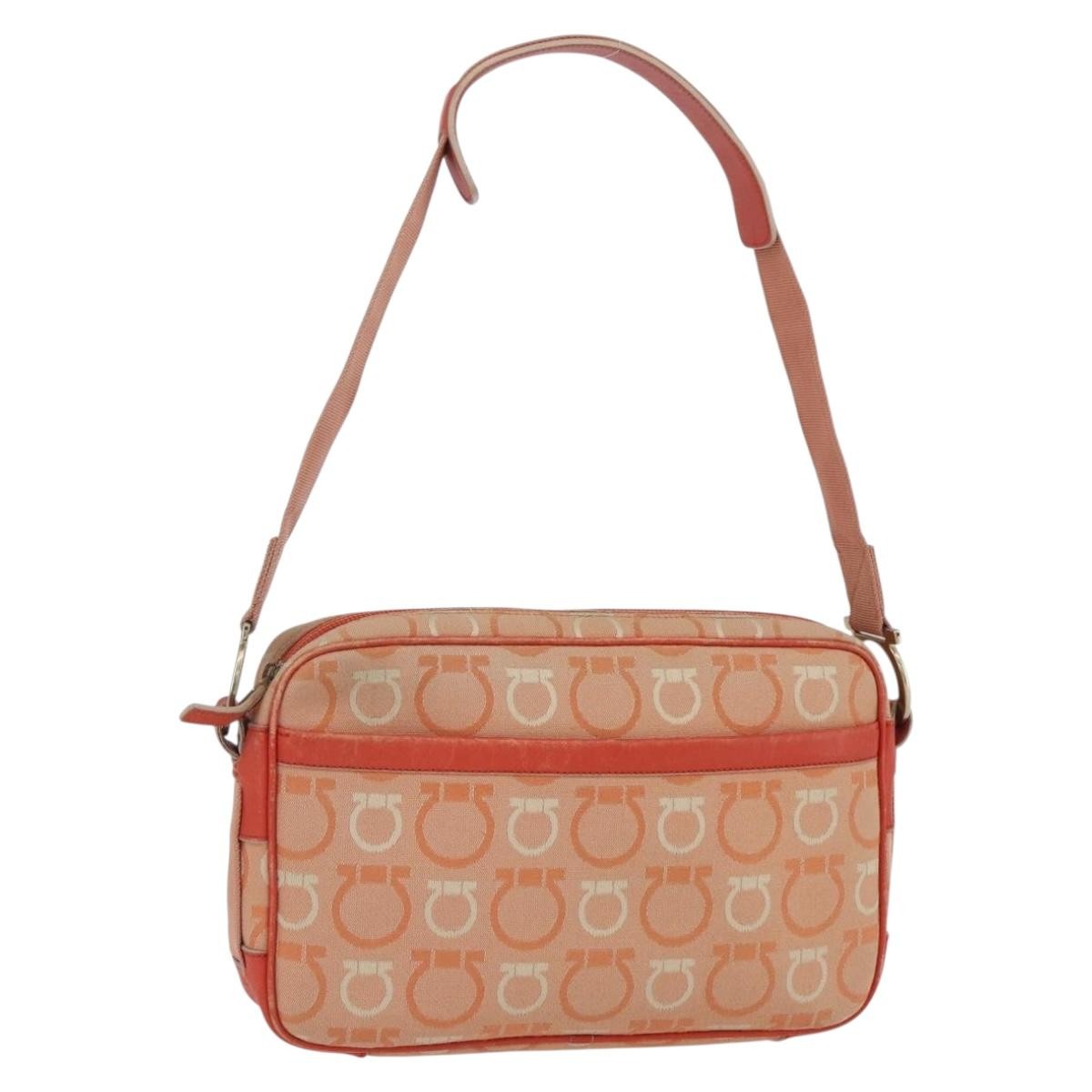 Salvatore Ferragamo Gancini Shoulder Bag Canvas - image 1