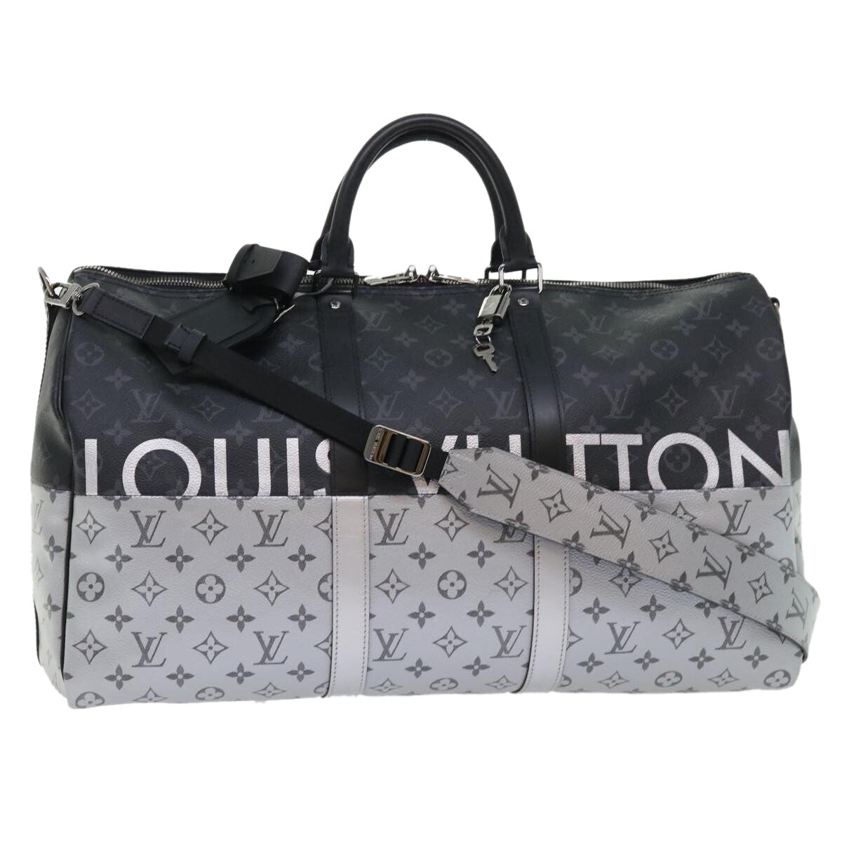 Louis Vuitton Keepall Bandouliere Bag Monogram Eclipse Split Canvas 50 - image 1
