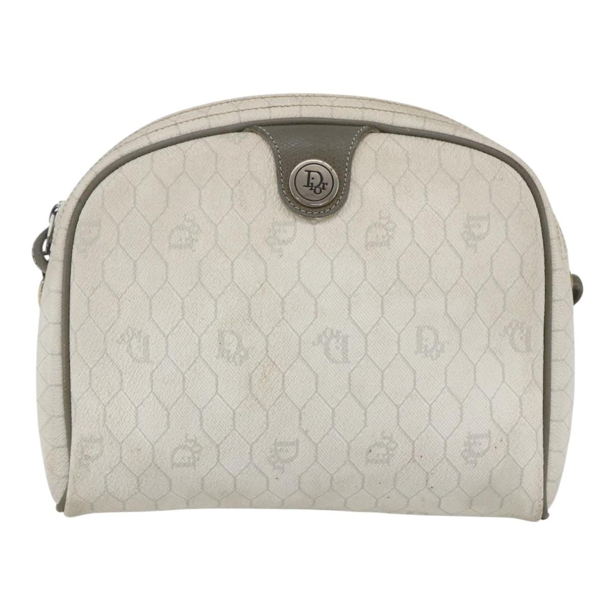 Christian Dior Vintage Honeycomb Shoulder Bag Canvas and Leather - image 1