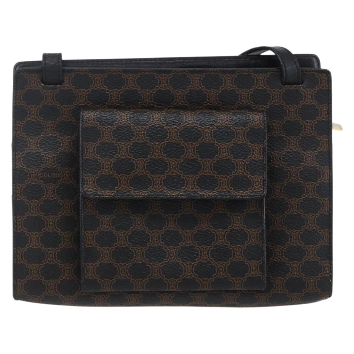 Celine Vintage Macadam Shoulder Bag Canvas Medium - image 1