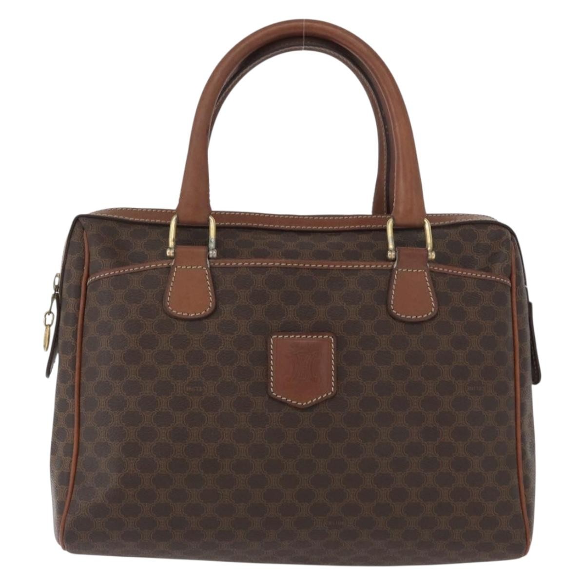 Celine Vintage Macadam Handbag Canvas and Leather - image 1