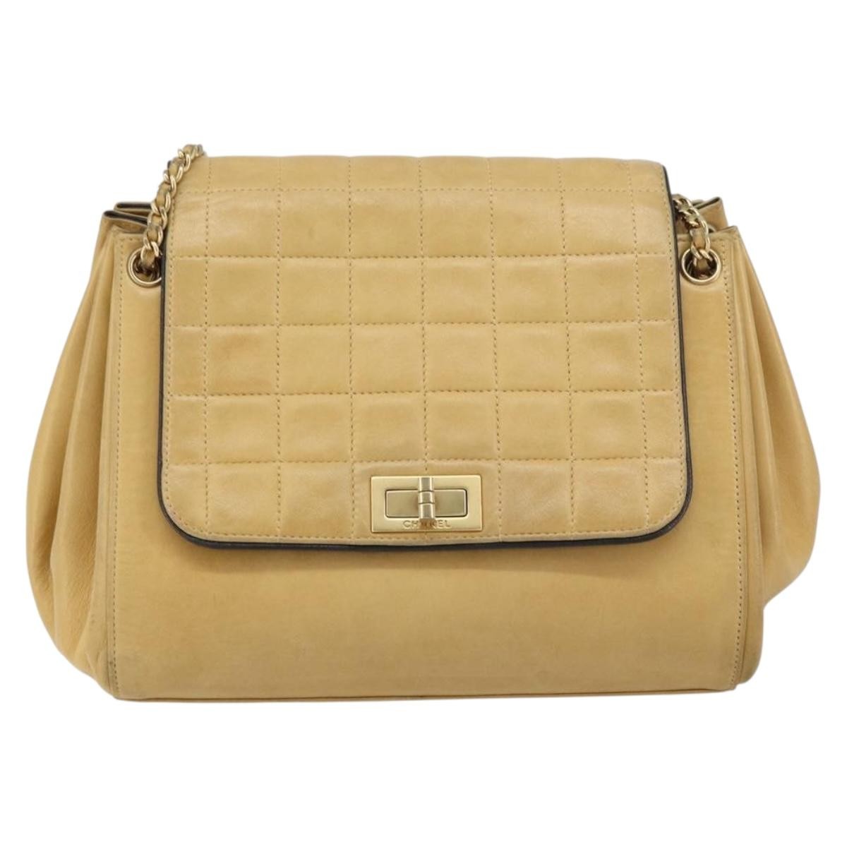 Chanel Chocolate Bar Accordion Reissue Flap Bag Quilted Lambskin Small - image 1