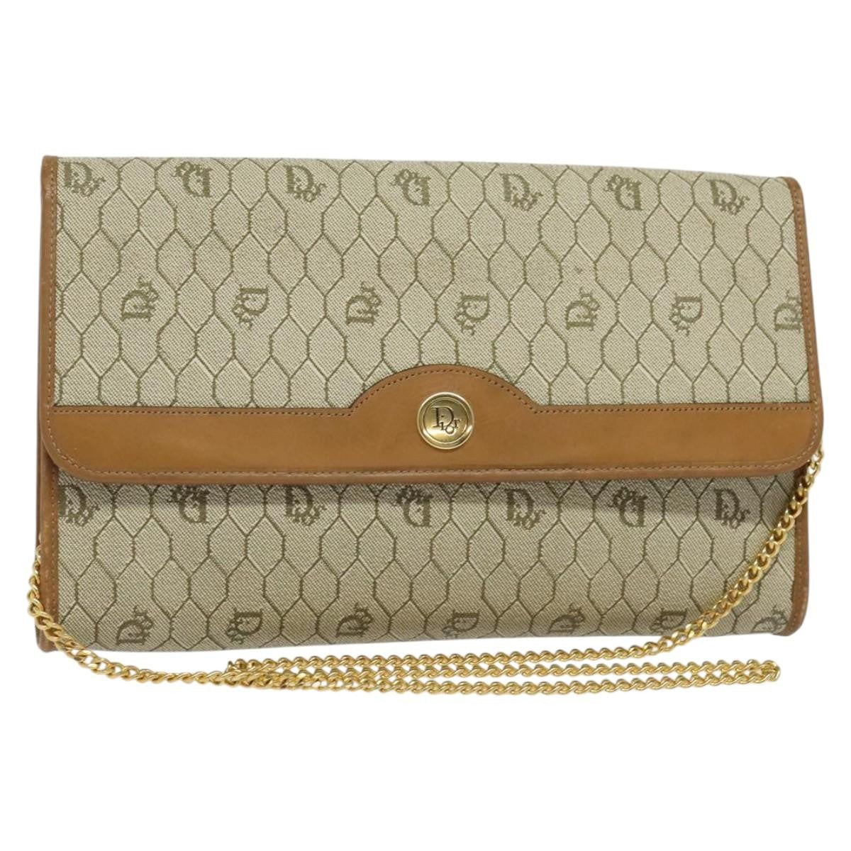 Christian Dior Vintage Honeycomb chain Canvas - image 1