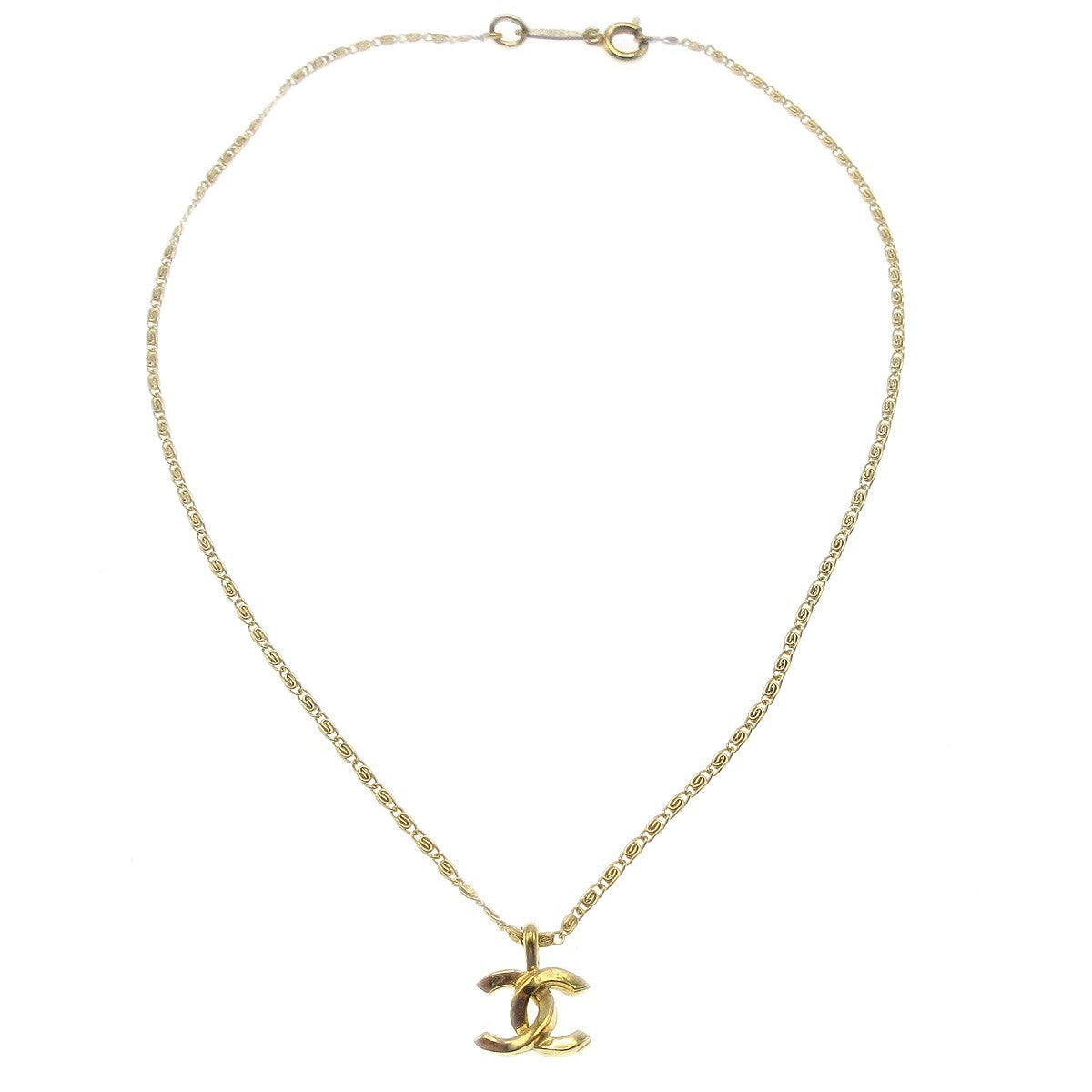 Chanel CC Pendant Necklace Metal - image 1