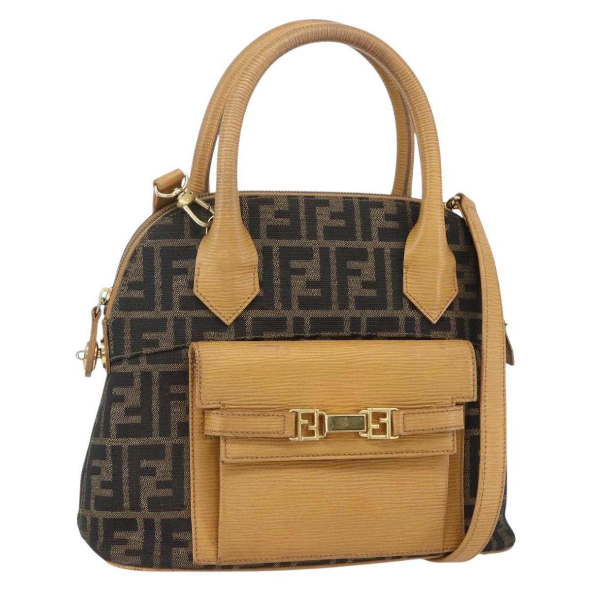 Fendi Vintage Zucca Handbag Zucca Unique - image 1