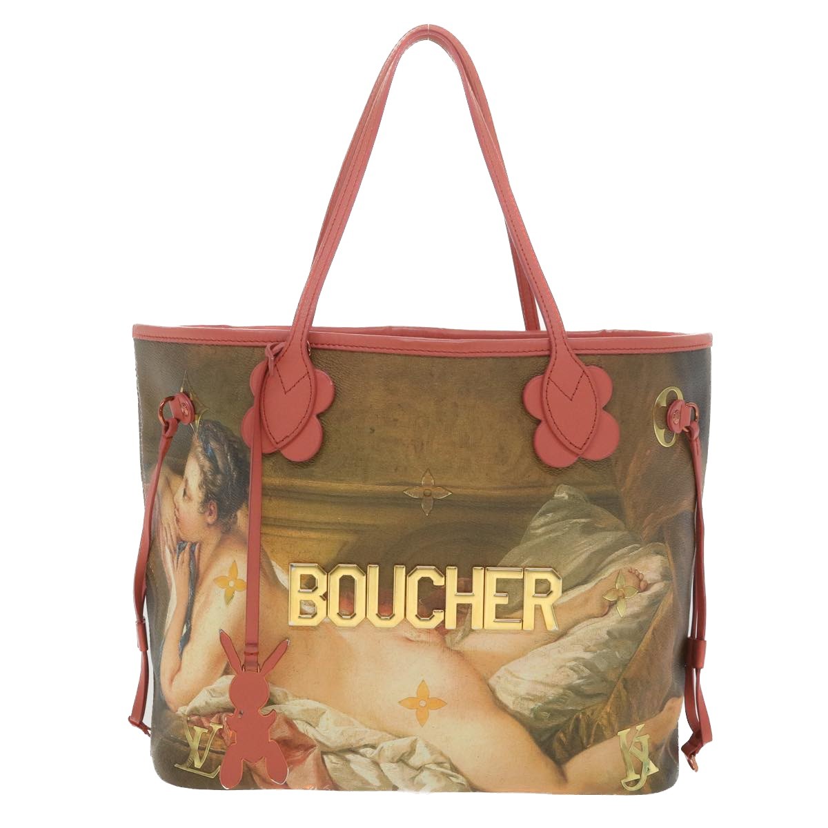 Louis Vuitton Neverfull NM Tote Limited Edition Jeff Koons Titian Print Canvas MM - image 1