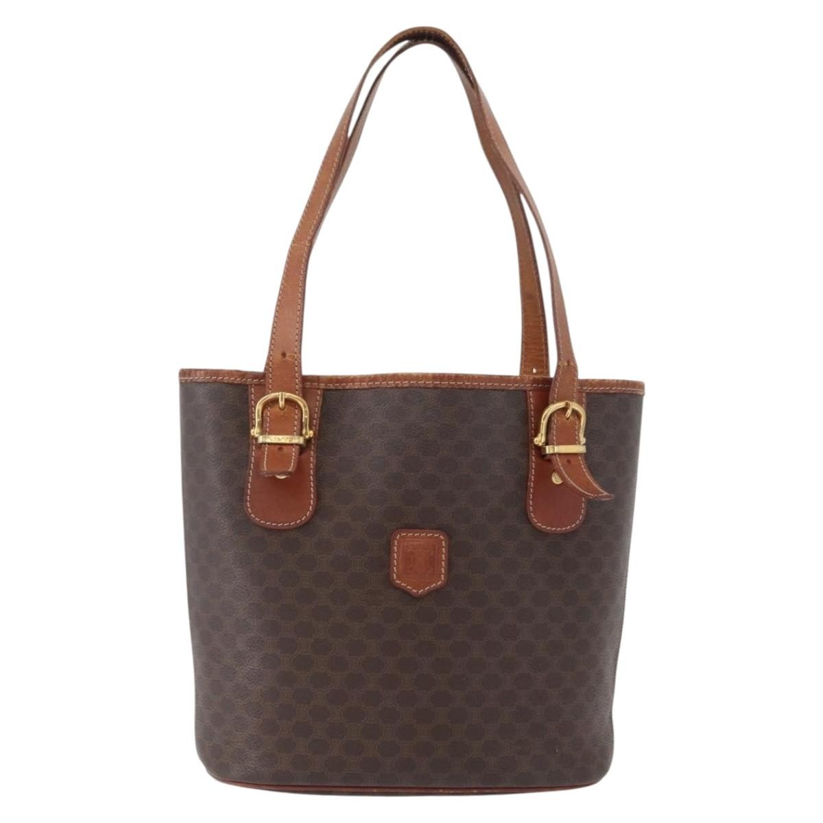 Celine Vintage Macadam Tote bag Canvas and Leather - image 1