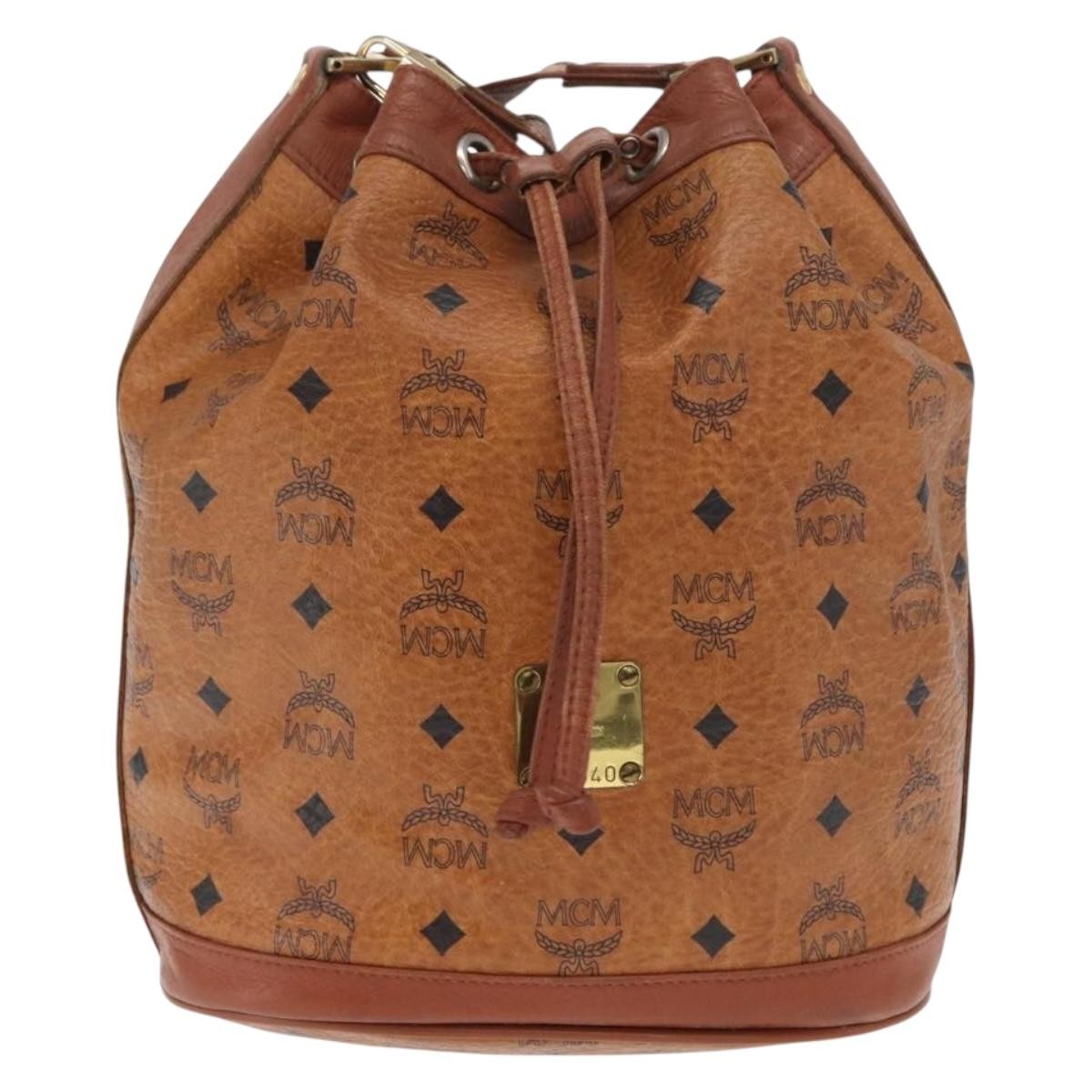 MCM Visetos Shoulder bag Canvas and Leather - image 1