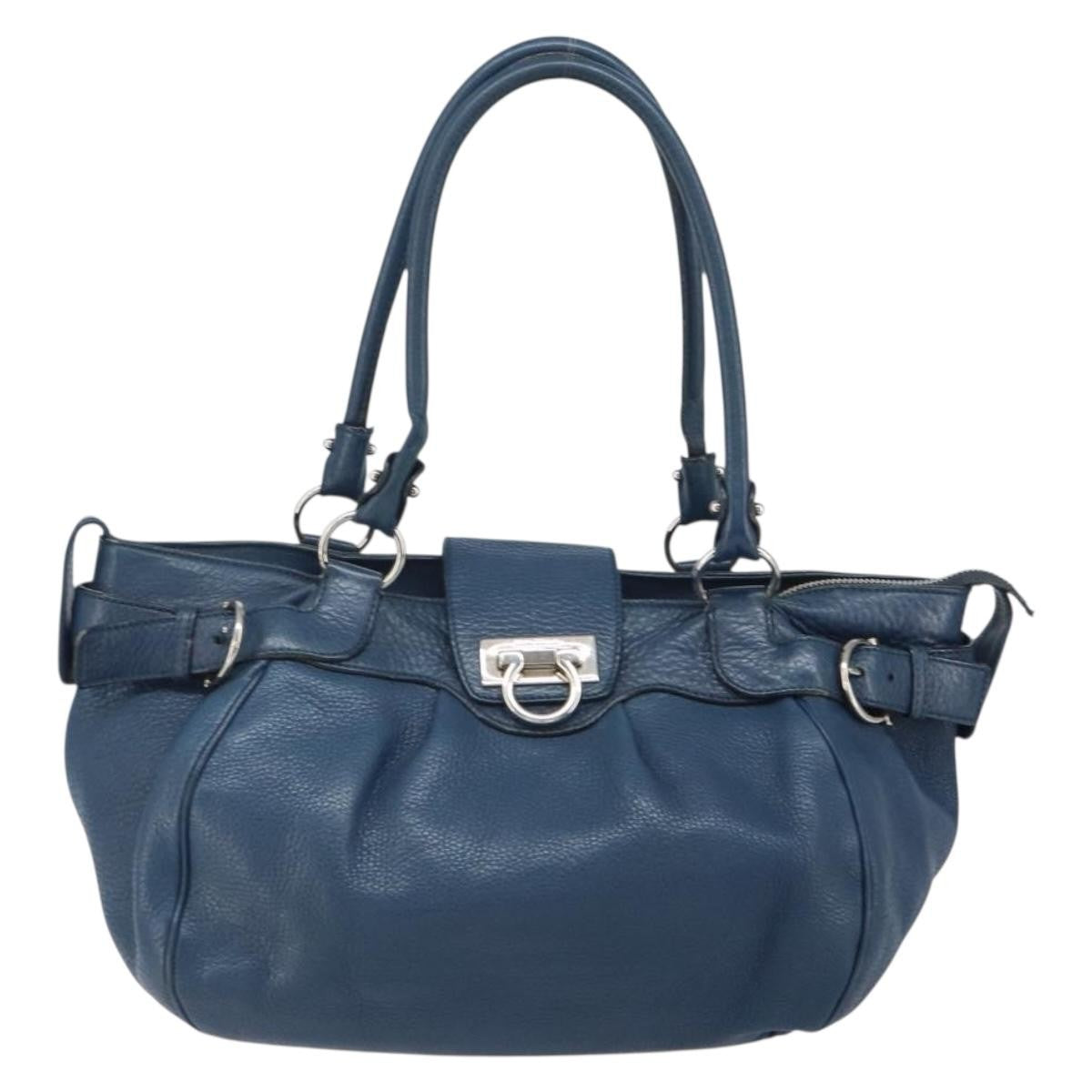 Salvatore Ferragamo Gancini handbag Leather - image 1