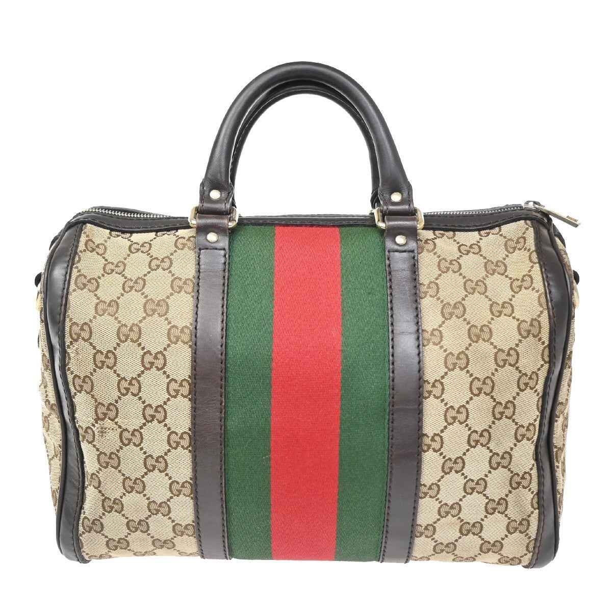 Gucci Vintage Web Boston Bag GG Canvas Medium - image 1
