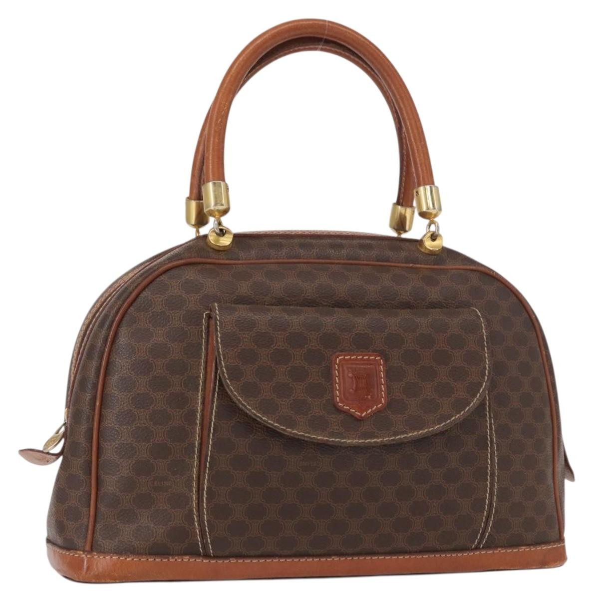 Celine Vintage Macadam Handbag Canvas and Leather - image 1