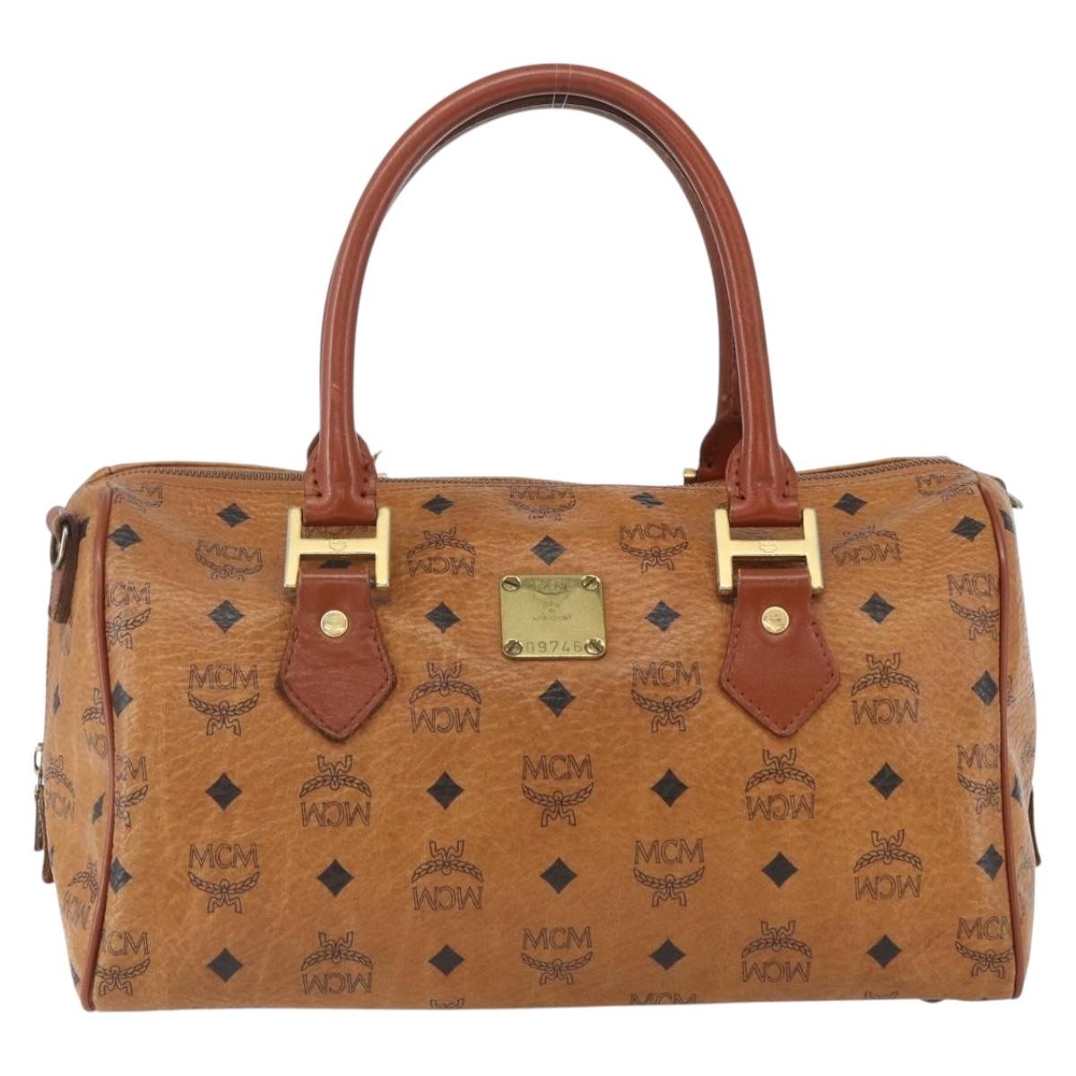 MCM Visetos logogramme Handbag Canvas and Leather - image 1