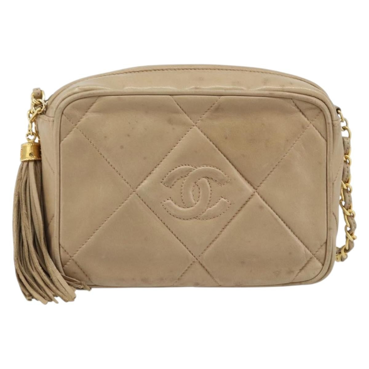 Chanel Vintage Diamond CC Camera Bag Quilted Lambskin Large - image 1