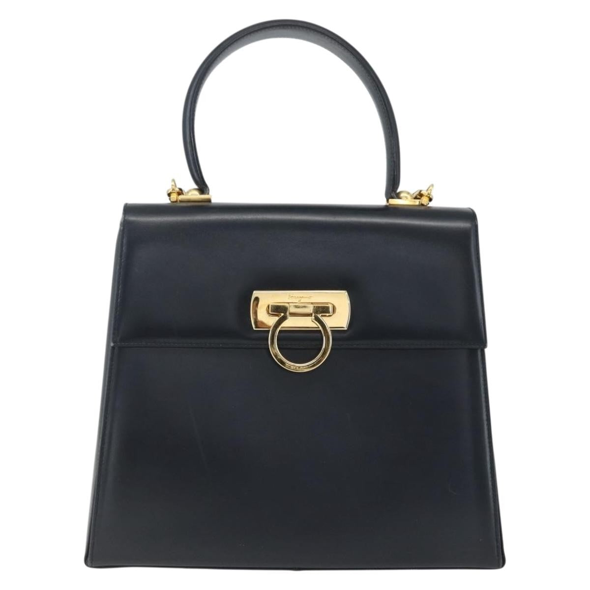 Salvatore Ferragamo Gancini Convertible Top Handle Bag Leather Mini - image 1