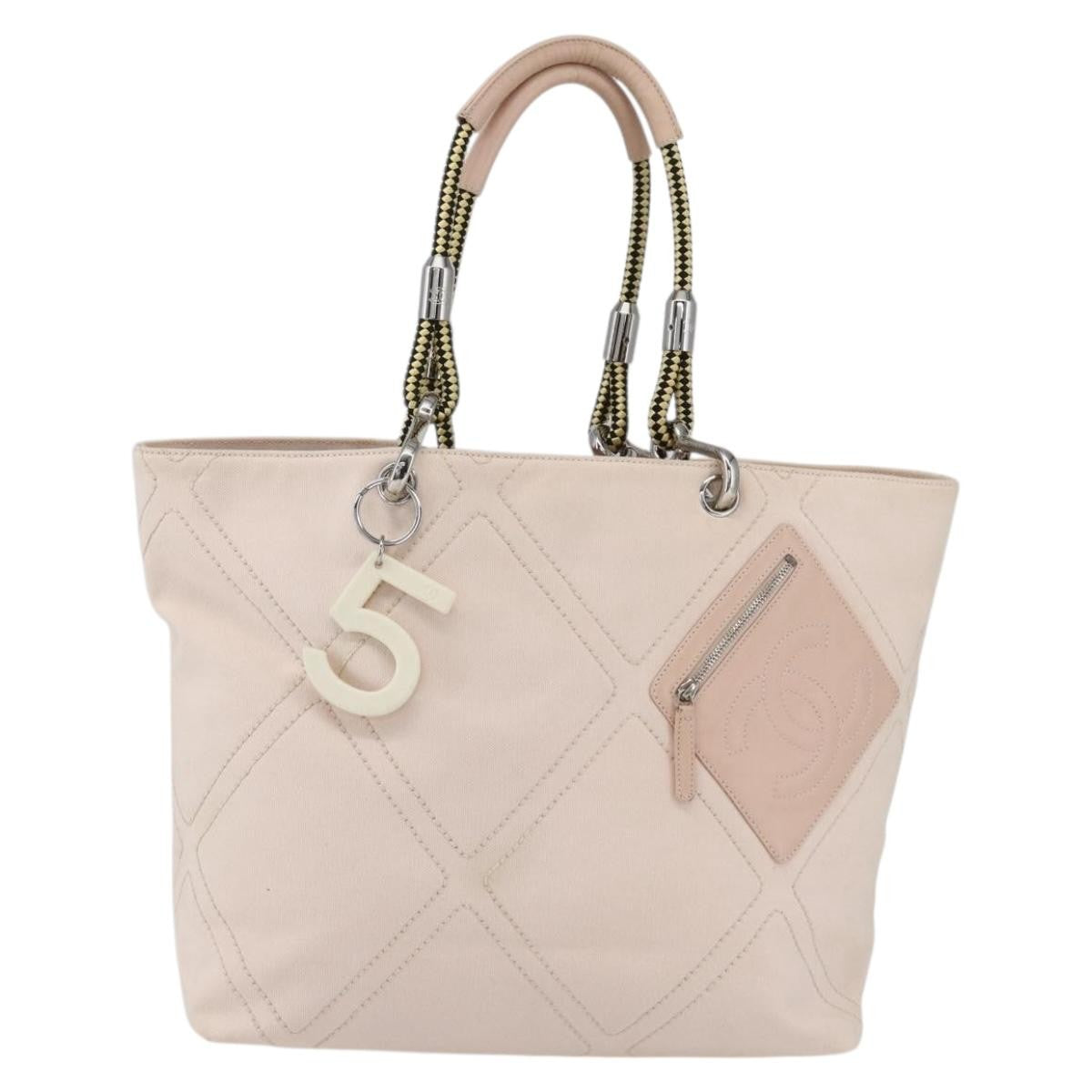 Chanel Vintage Cruise Line No.5 Tote Quilted Canvas Medium - image 1