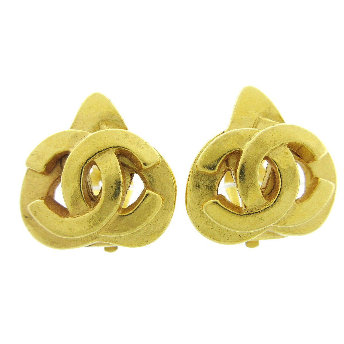 Chanel CC logo heart Gold-plated - image 1