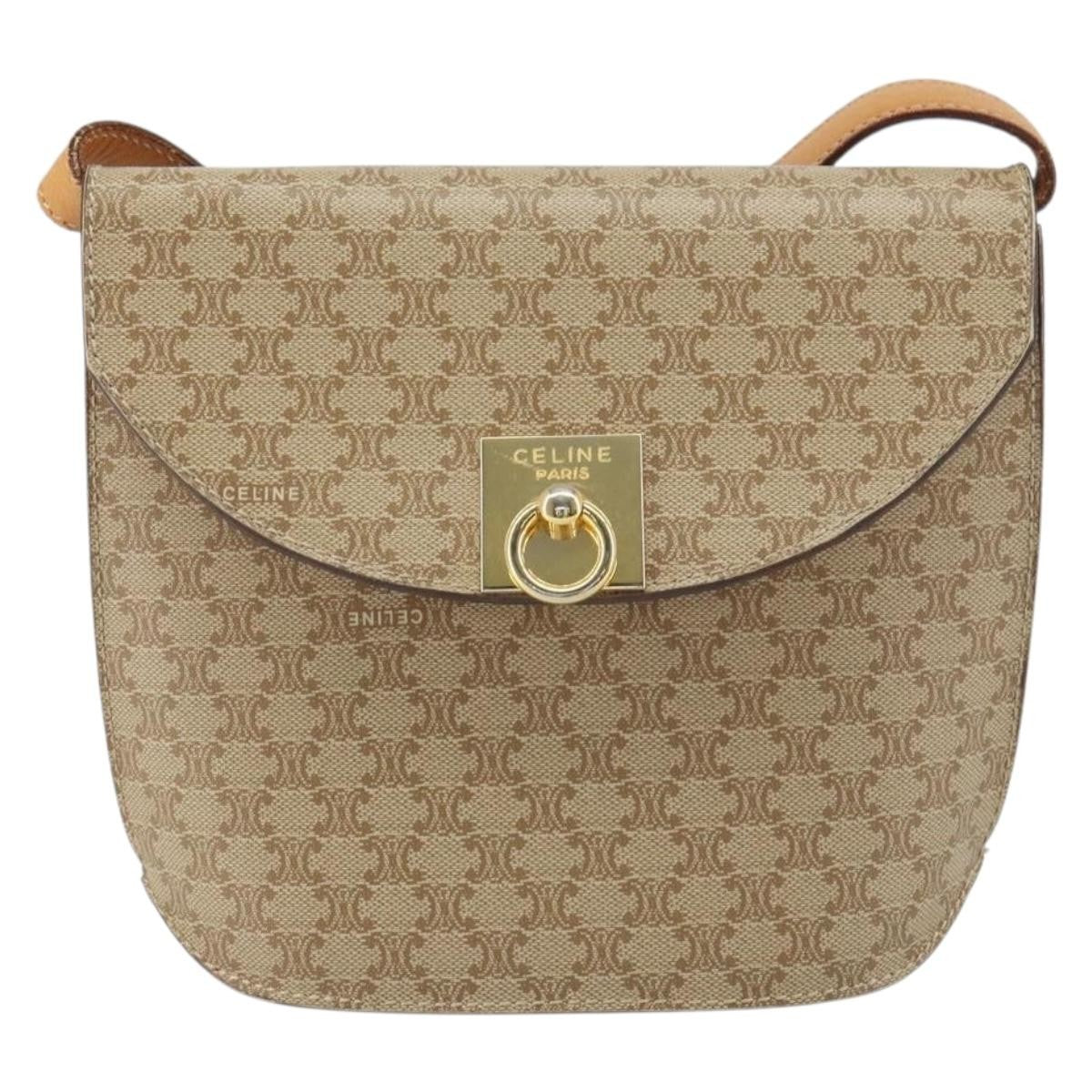Celine Vintage Macadam Shoulder Bag Canvas Medium - image 1