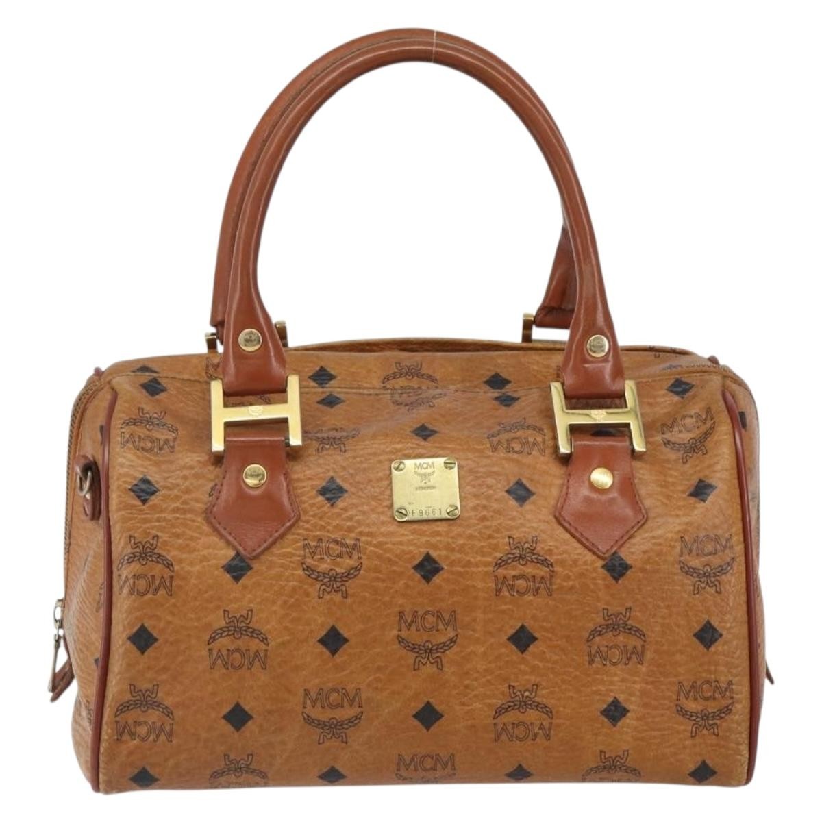 MCM Visetos Handbag Canvas and Leather - image 1