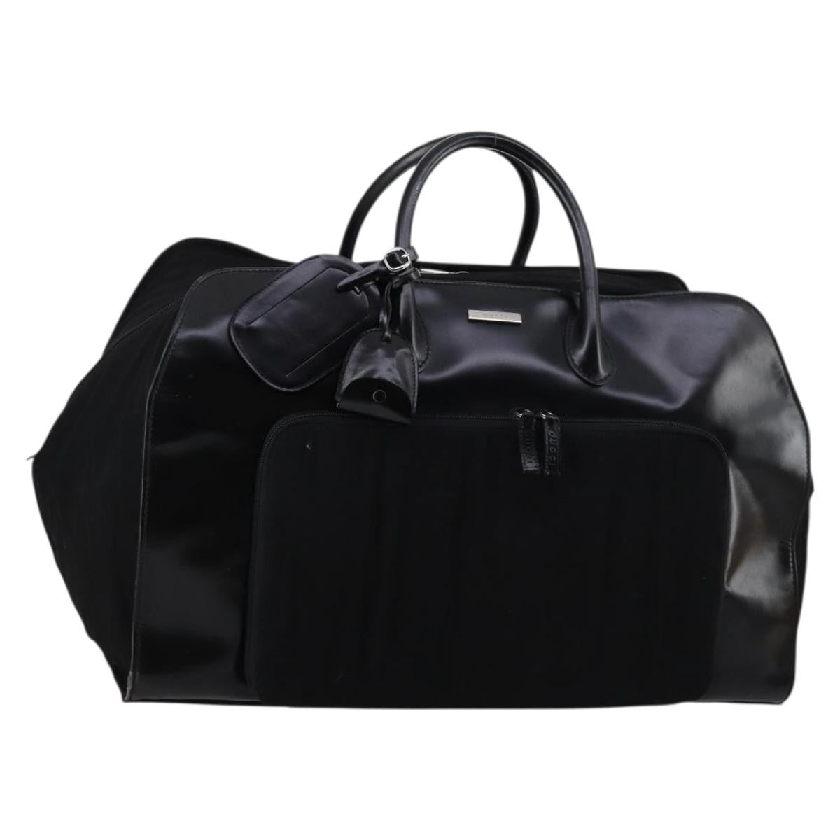 Gucci Travel Boston Bag Leather with Nylon - image 1