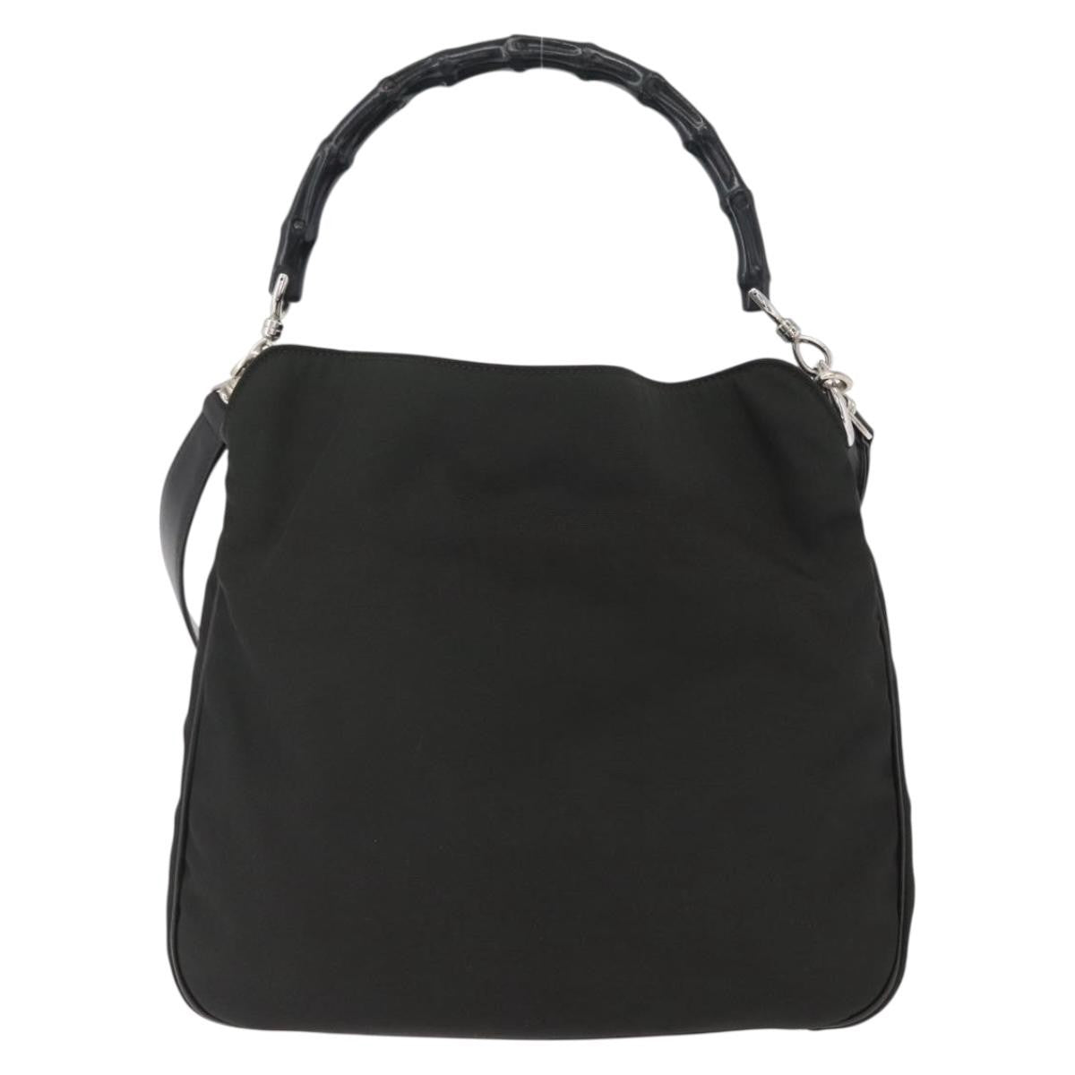 Gucci Vintage Bamboo Handle Bag Nylon - image 1