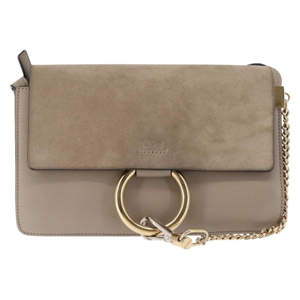 Chloe Faye Shoulder Bag Leather and Suede Mini - image 1