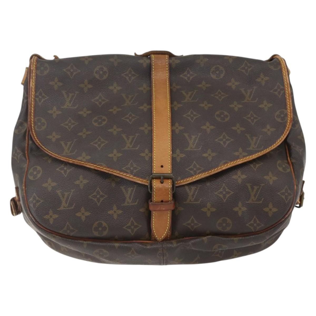Louis Vuitton Saumur Handbag Monogram Canvas 35 - image 1