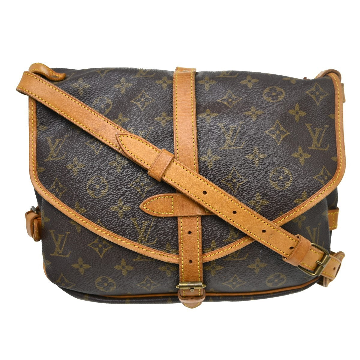 Louis Vuitton Saumur Handbag Monogram Canvas 30 - image 1