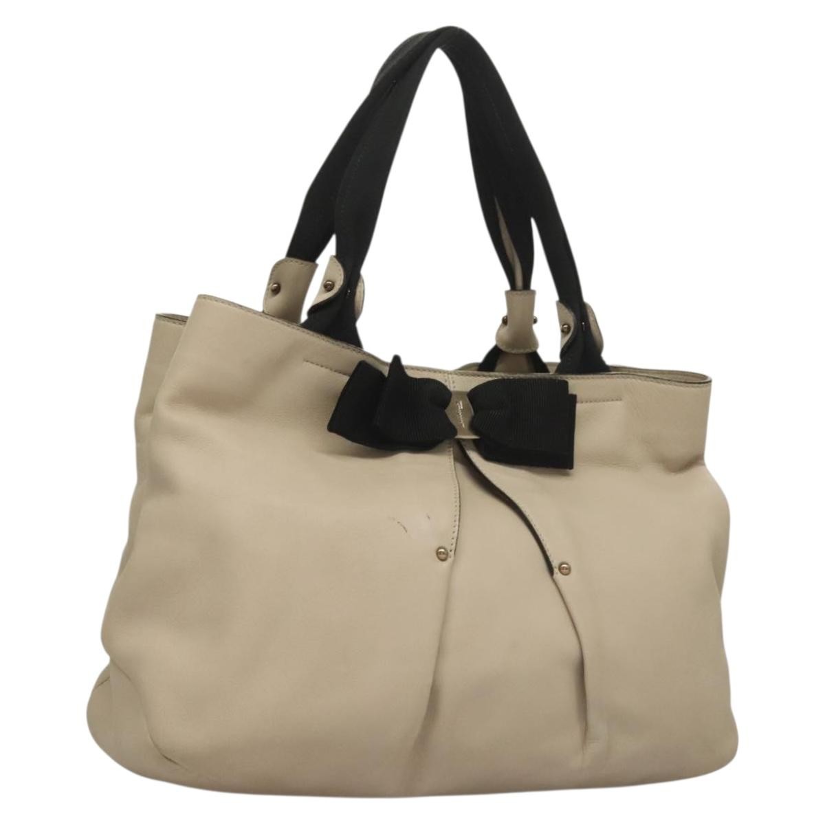 Salvatore Ferragamo Vara bow tote Leather - image 1
