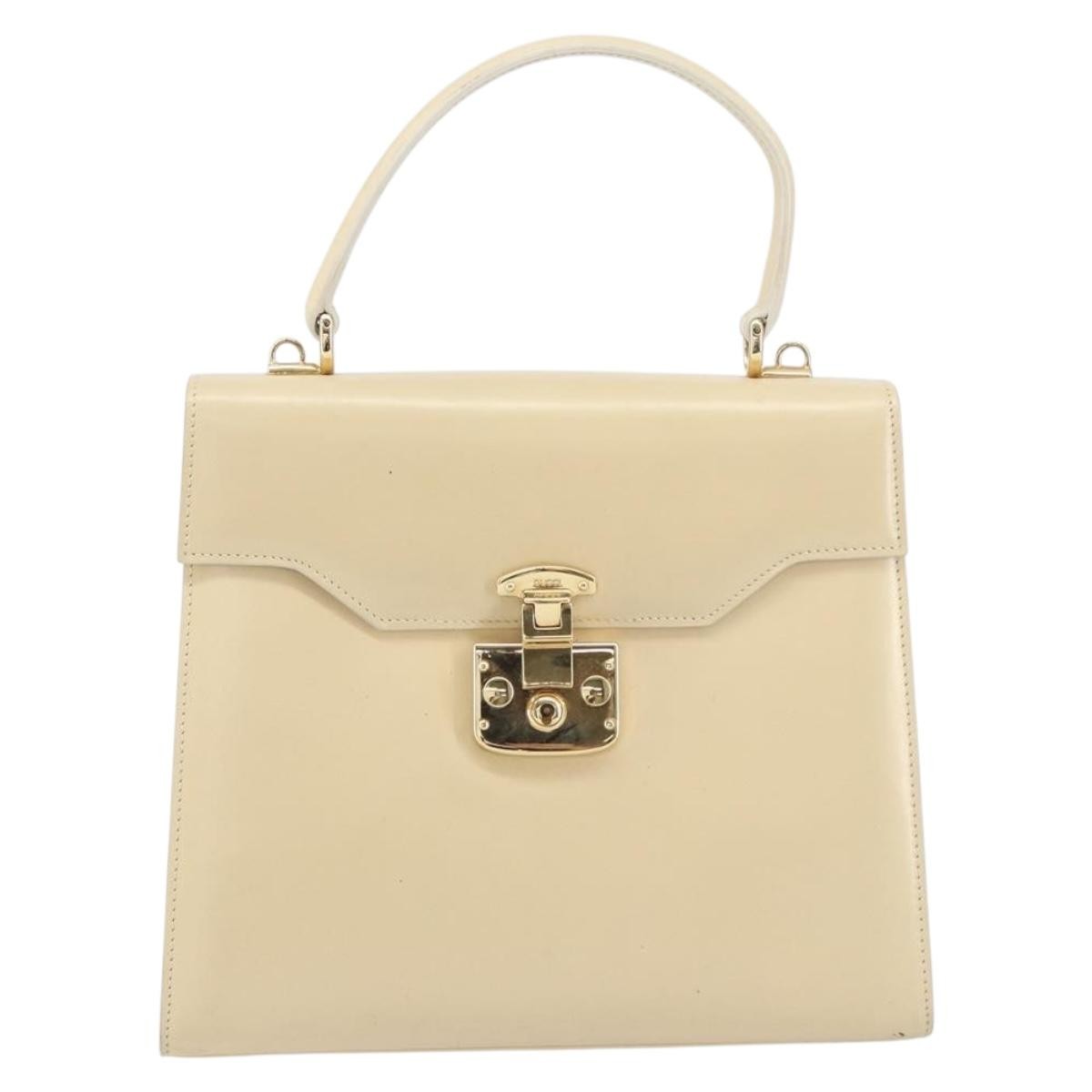 Gucci Vintage Lady Lock Top Handle Bag Leather Medium - image 1