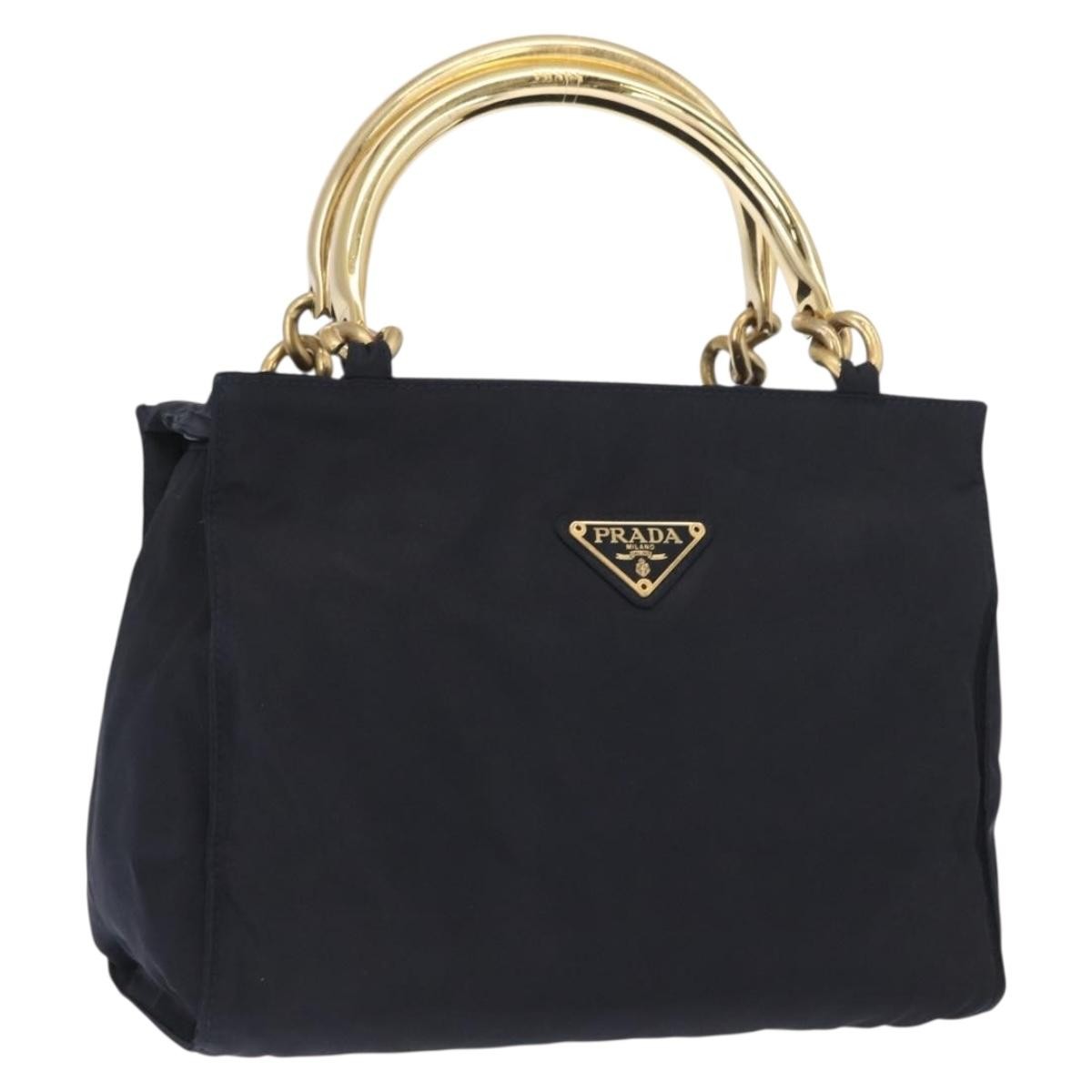 Prada Metal Handles Tote Tessuto Small - image 1