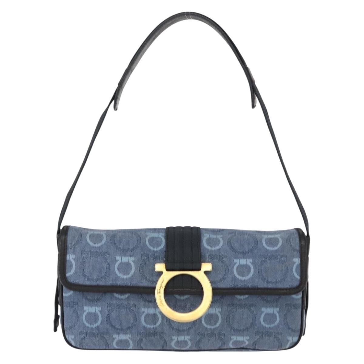 Salvatore Ferragamo Gancini Shoulder Bag Canvas - image 1