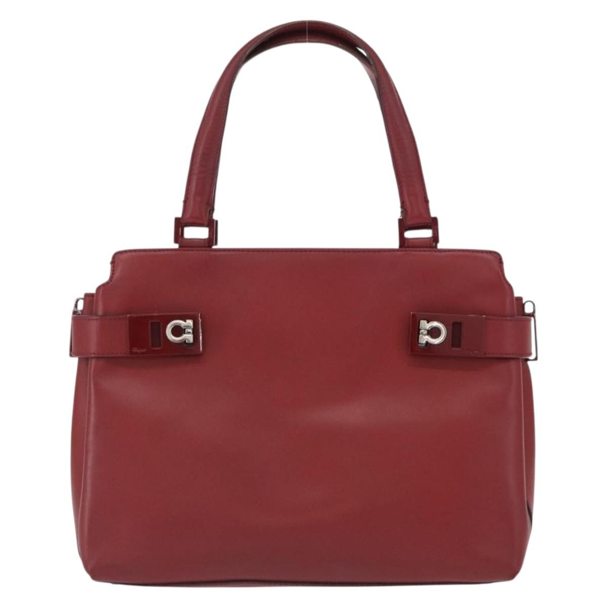 Salvatore Ferragamo Double Gancini Side Buckle Tote Leather Small - image 1