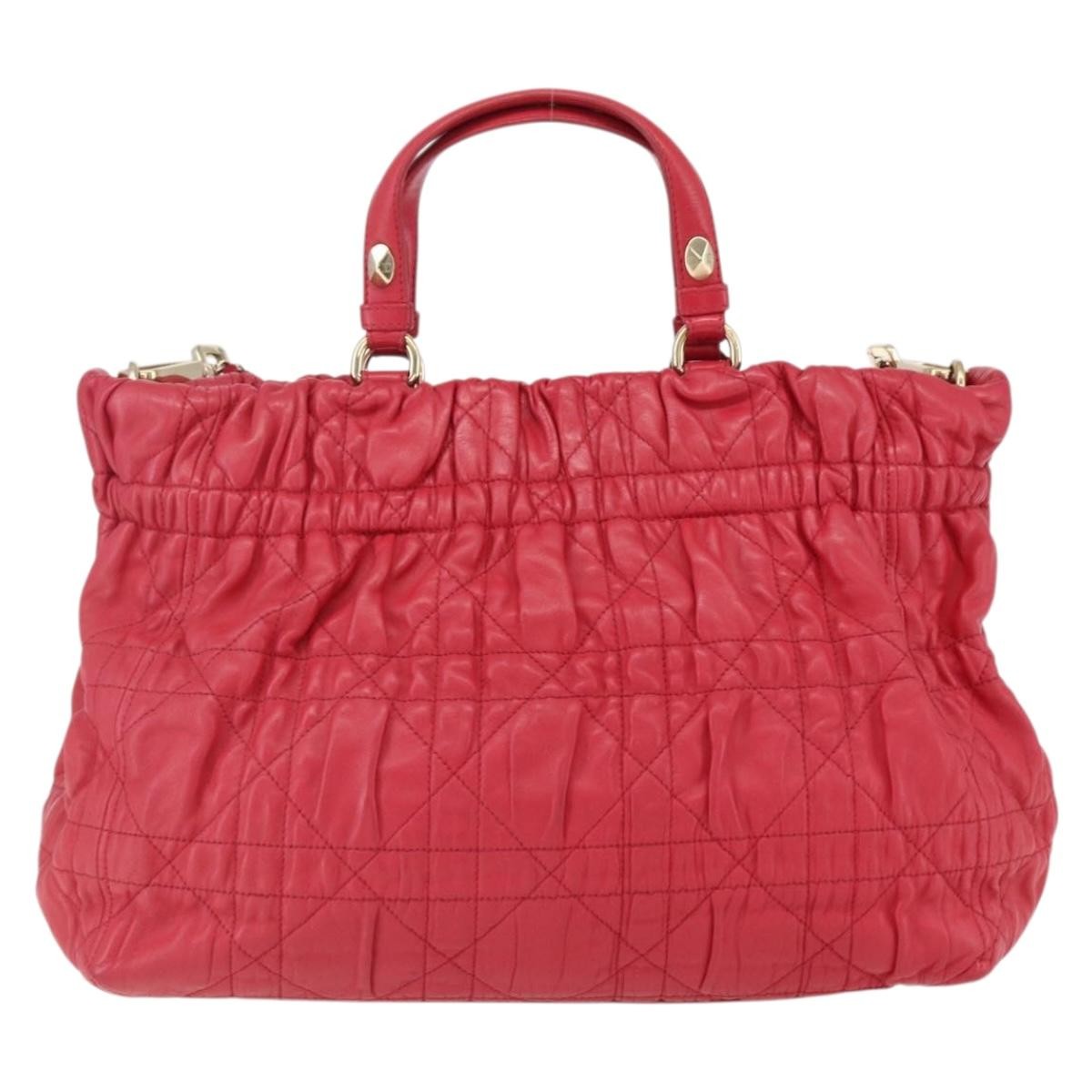 Christian Dior Delices Tote Cannage Quilt Leather Medium - image 1