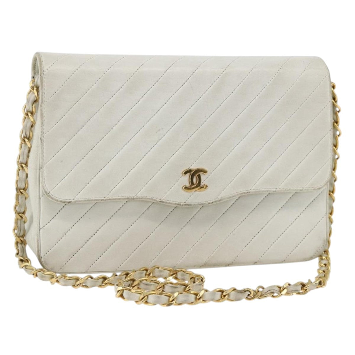 Chanel Matelasse Chain Shoulder Bag Leather - image 1
