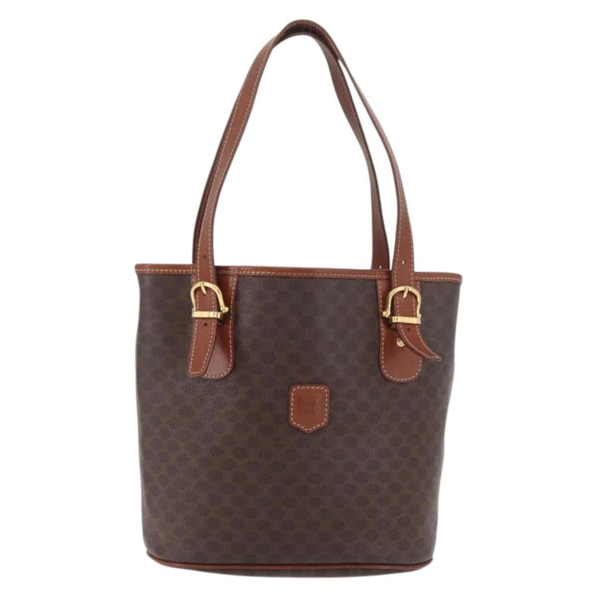 Celine Vintage Macadam Tote bag Canvas and Leather - image 1