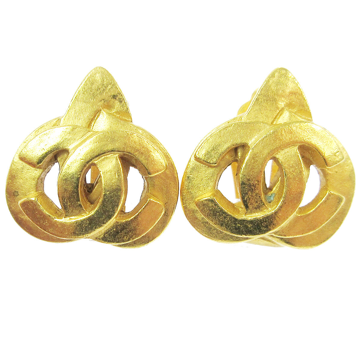 Chanel CC logo heart Gold-plated - image 1
