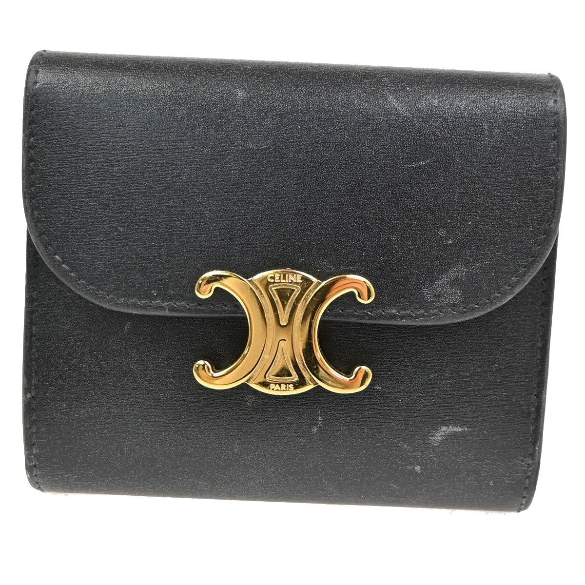 Celine Triomphe Trifold Wallet Leather Small - image 1