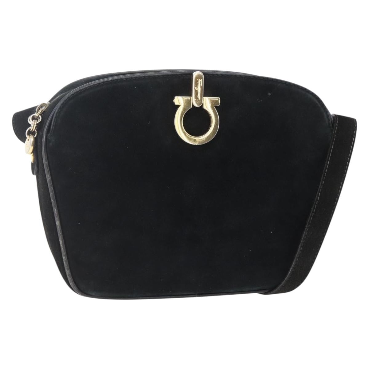 Salvatore Ferragamo Gancini Shoulder Bag Suede - image 1