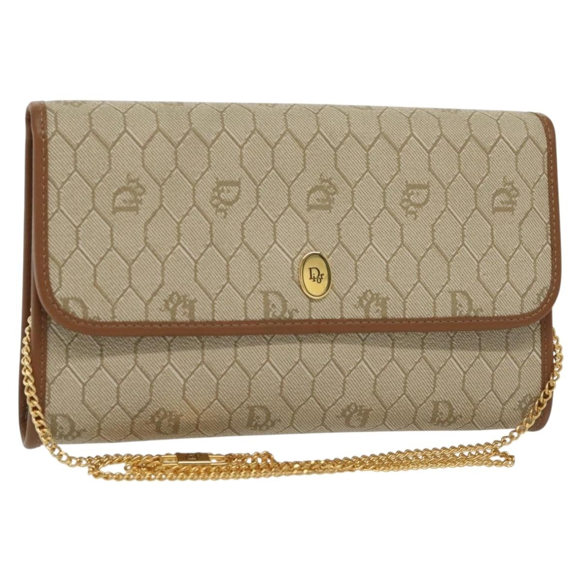 Christian Dior Vintage Honeycomb chain Canvas - image 1