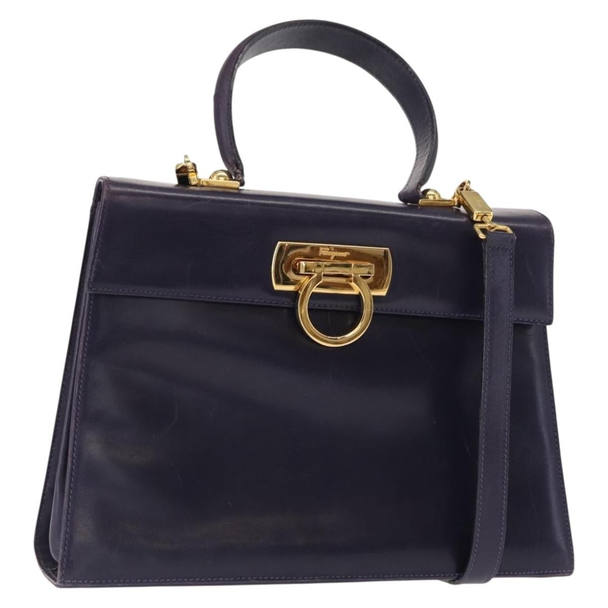 Salvatore Ferragamo Convertible Top Handle Bag Leather - image 1