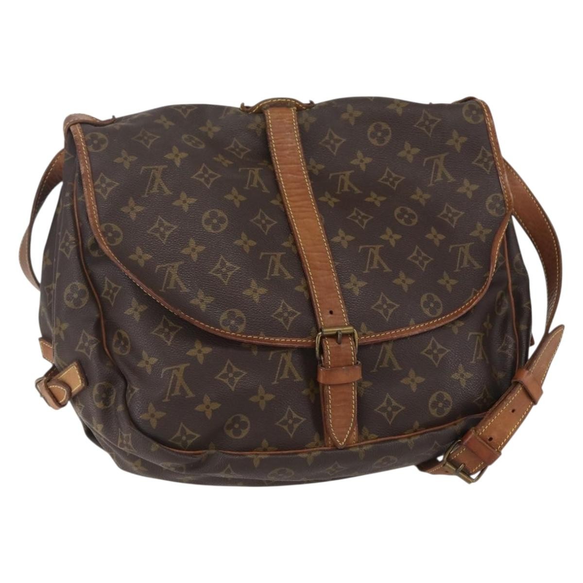 Louis Vuitton Saumur Handbag Monogram Canvas 35 - image 1