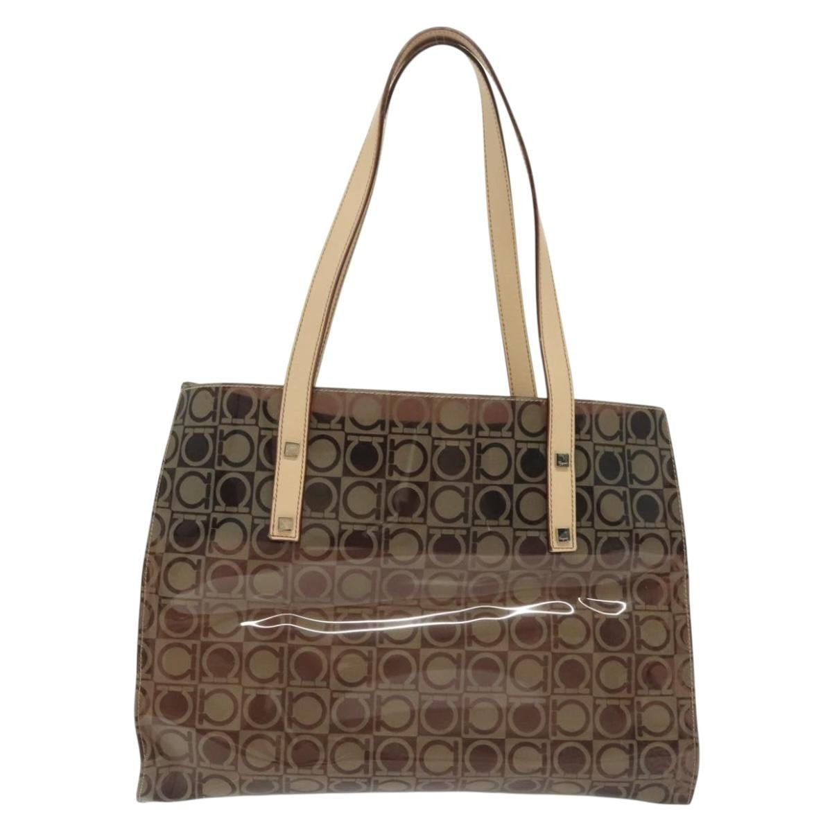Salvatore Ferragamo Gancini Tote Vinyl - image 1