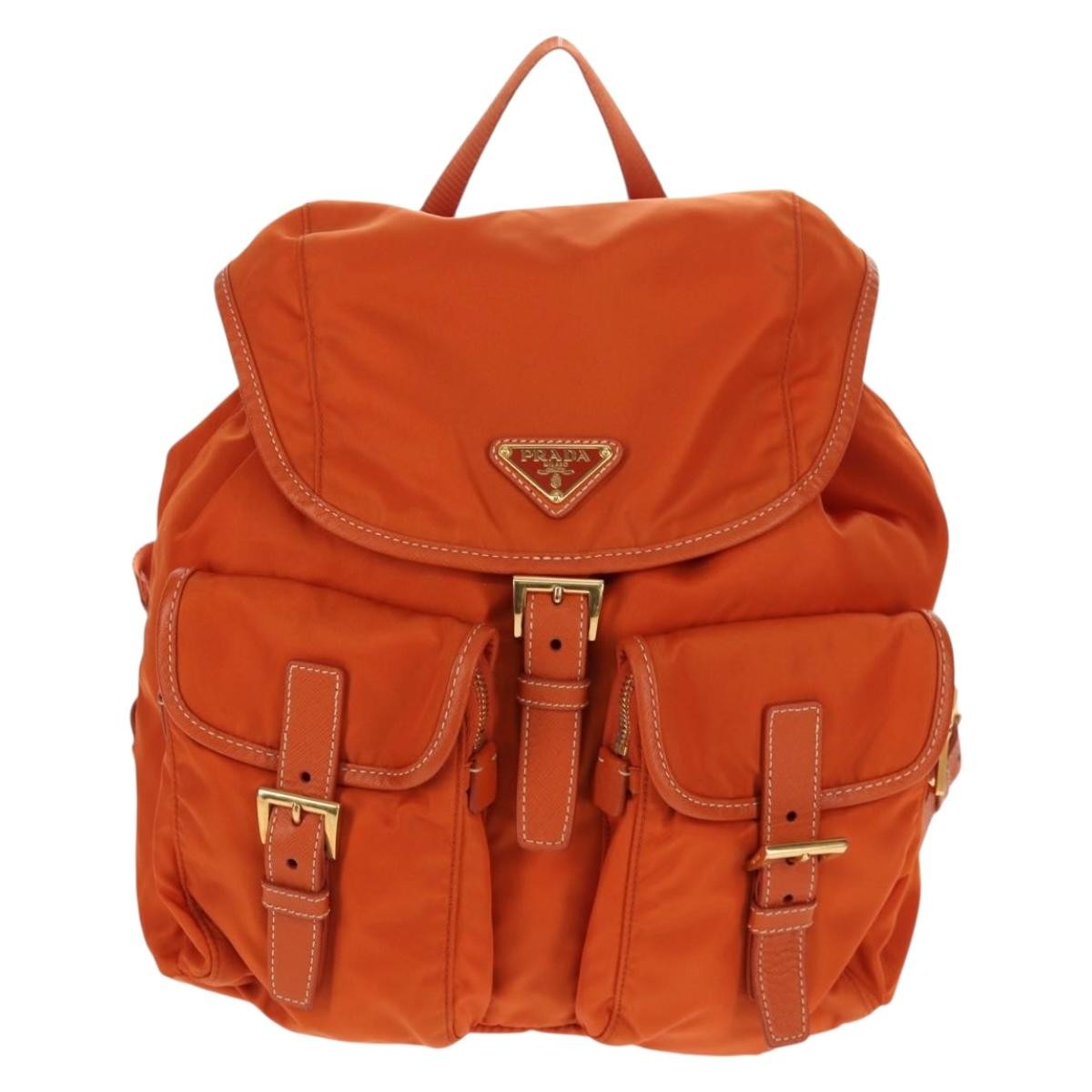 Prada Vela Double Front Pocket Backpack Tessuto with Saffiano Leather Small - image 1
