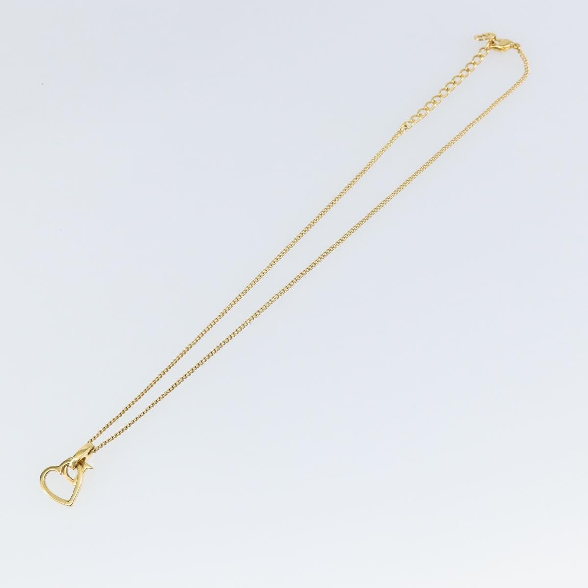 Christian Dior CD Heart Necklace Metal - image 1