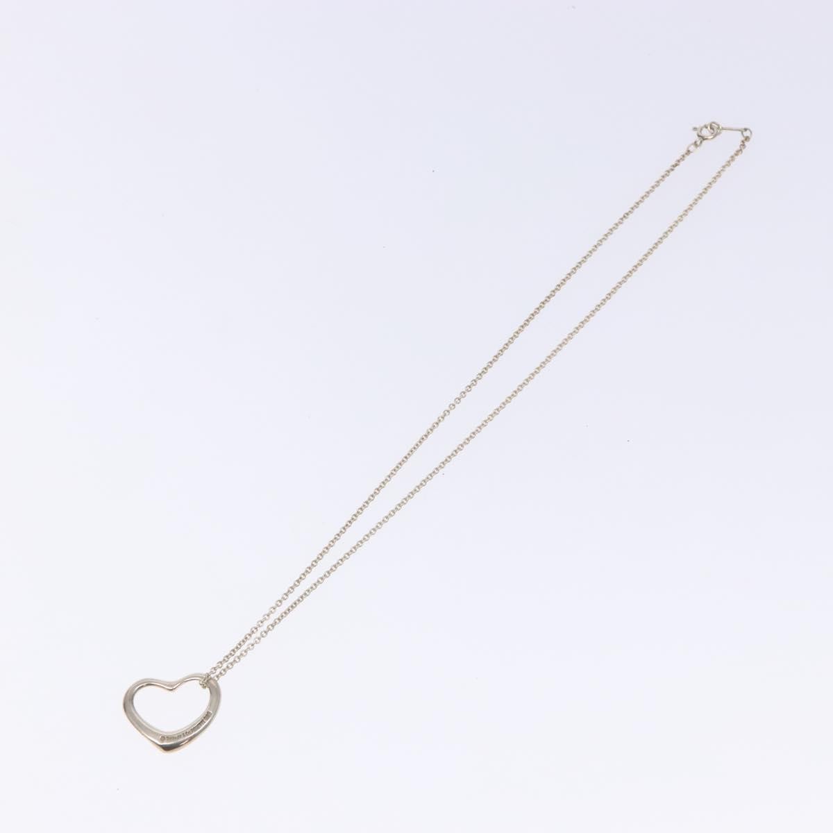 Tiffany & Co. Elsa Peretti Open Heart Pendant Necklace Sterling Silver 16mm - image 1